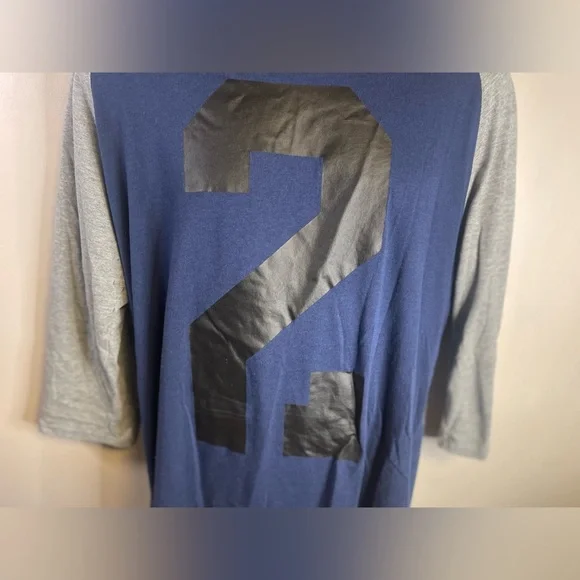 Air Jordan Brand 23 Double Sided Raglan 3/4 Sleeve Droptail T-Shirt Men size XLT - Picture 3 of 11